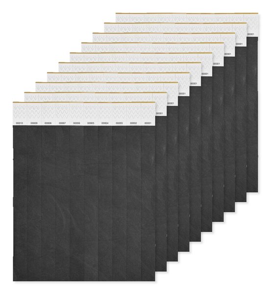 Pack of 10 GiftRetail MO8942 - Durable Tyvek Event Wristbands - Pack of 10