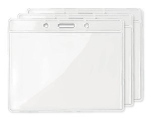 Pak van 3 GiftRetail MO8599 - BADGY Transparante badge