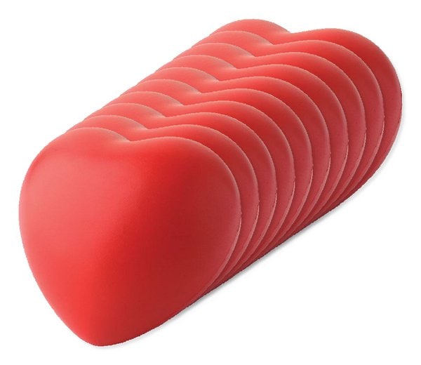 LOVY Stress Relief Heart-Shaped PU Foam Squeeze Toy