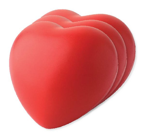 LOVY Stress Relief Heart-Shaped PU Foam Squeeze Toy