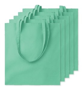 Pak van 50 GiftRetail MO9268 - COTTONEL COLOUR + Katoenen boodschappentas