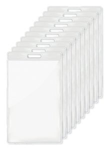 Pak van 10 GiftRetail MO8600 - BADGO Transparante badge