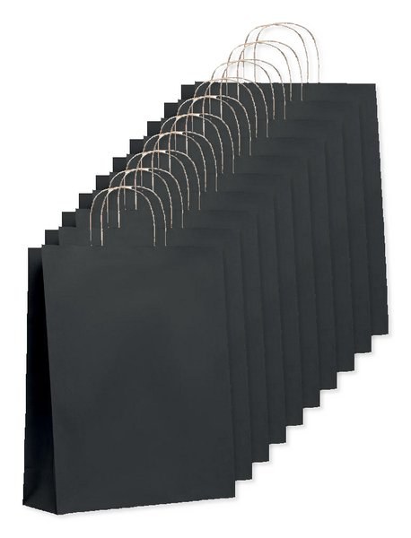 Pak van 10 GiftRetail MO6174 - PAPER TONE L Grote papieren geschenktas