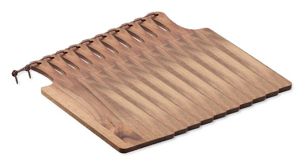 Pak van 10 GiftRetail MO6965 - CIBO Acaciahouten serveerplank