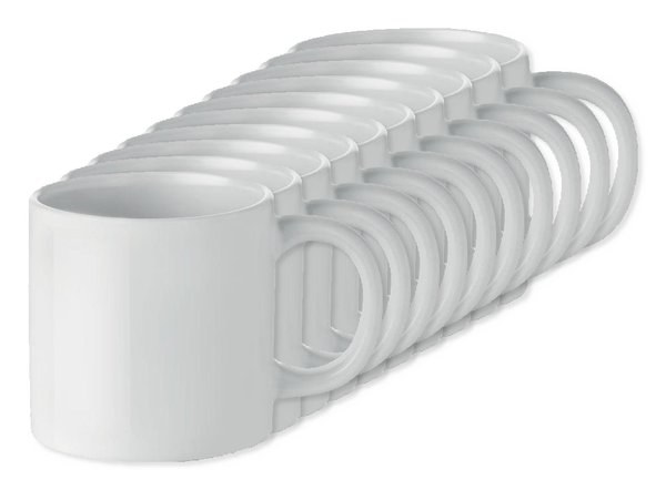 Pak van 100 GiftRetail MO9244 - MINI SUBLIM Sublimatiebeker klein