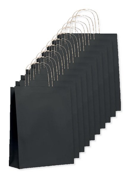 Pak van 10 GiftRetail MO6173 - PAPER TONE M Medium papieren geschenktas
