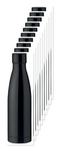 Pak van 10 GiftRetail MO9812 - BELO BOTTLE Dubbelwandige drinkfles 500 ml