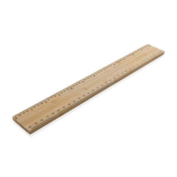 XD Collection P165.50 - Timberson extra dikke 30cm dubbelzijdige bamboe liniaal