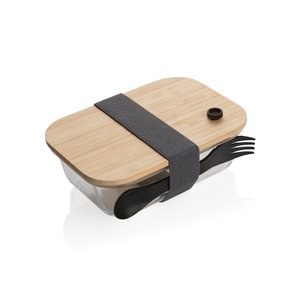 XD Collection P269.56 - Glazen lunchbox met bamboe deksel
