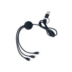 XD Collection P302.48 - RCS gerecycled TPE en gerecyclede kunststof 60W 4-in-1 kabel