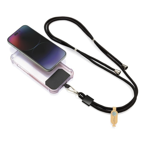 XD Collection P302.81 - CarryLoop RCS recycled PET adjustable phone holder lanyard