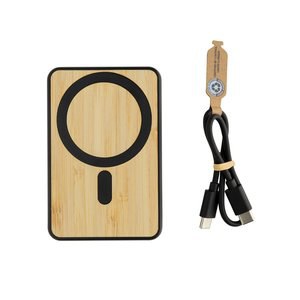 XD Collection P322.90 - Zen RCS rplastic 5000 mah 5W magnetische bamboe powerbank