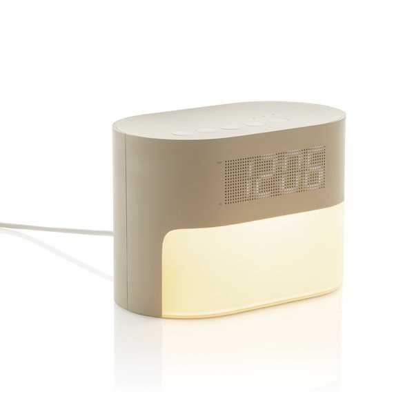 XD Collection P457.00 - LumaRise RCS gerecycled plastic wekker met witte ruis