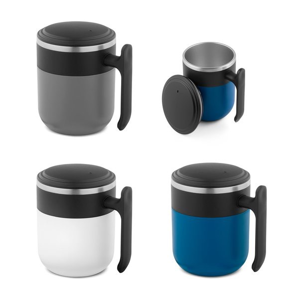 Reismok met roestvrijstalen binnenwand en matte afwerking, 400 mL - Egotier 94439